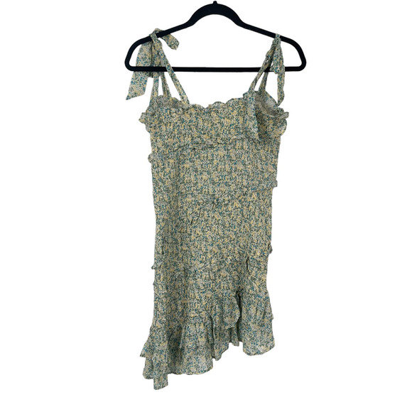 ASTR the Label dress Eastwick floral ruffle asymmetrical mini Medium M NEW - Picture 4 of 5